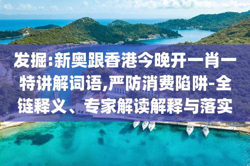發(fā)掘:新奧跟香港今晚開一肖一特講解詞語,嚴防消費陷阱-全鏈釋義、專家解讀解釋與落實